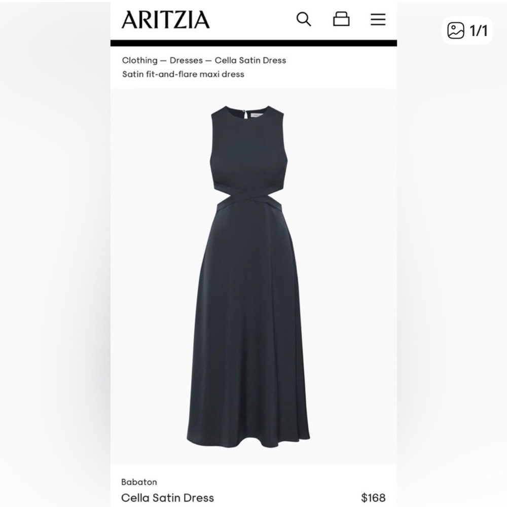 Babaton Cella Satin Dress